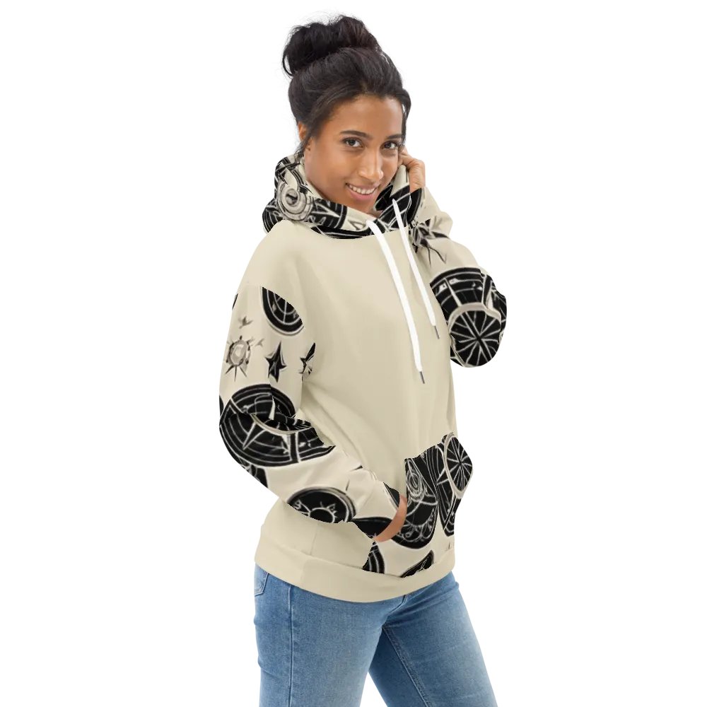 Cream & Black Symbology Hoodie product image (2)