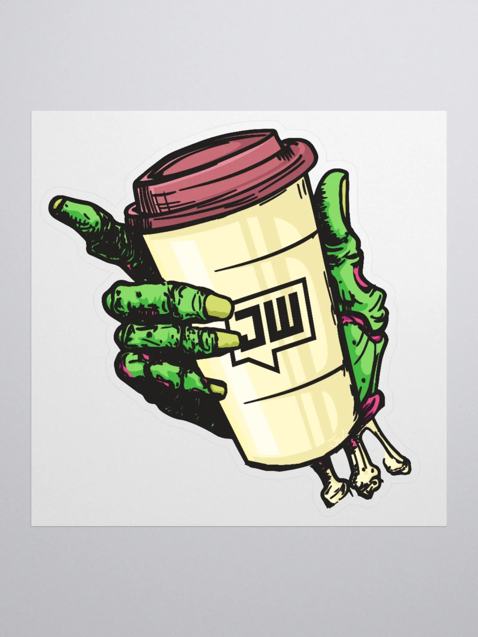 JaWoodle Coffee Sticker product image (2)