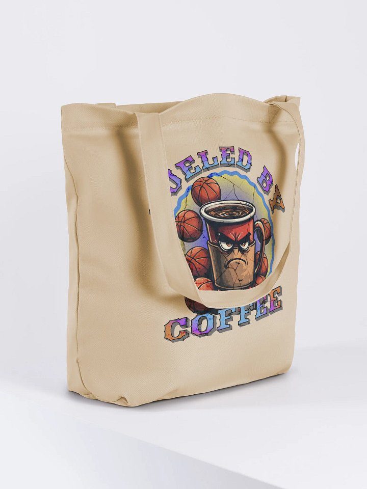 Fueled By Coffee Basketball Eco Tote Bag product image (4)
