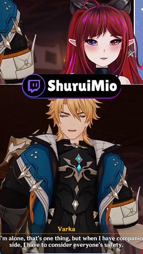 Varka's claymores looked at me first ok!! I just wanted to admire his amazing... personalities... // #vtuber #GenshinImpact #...