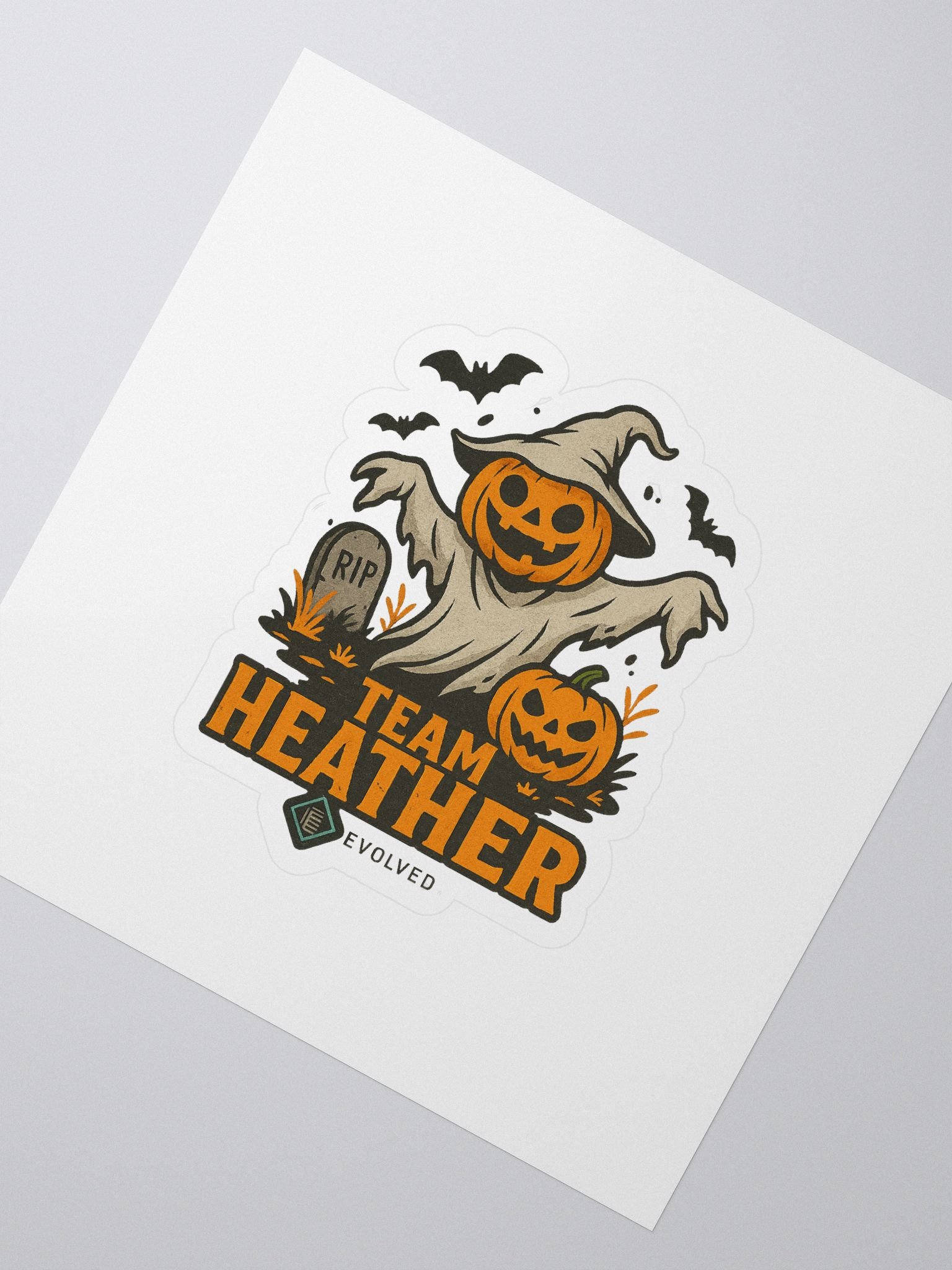 Team Heather Kiss Cut Stickers product image (2)