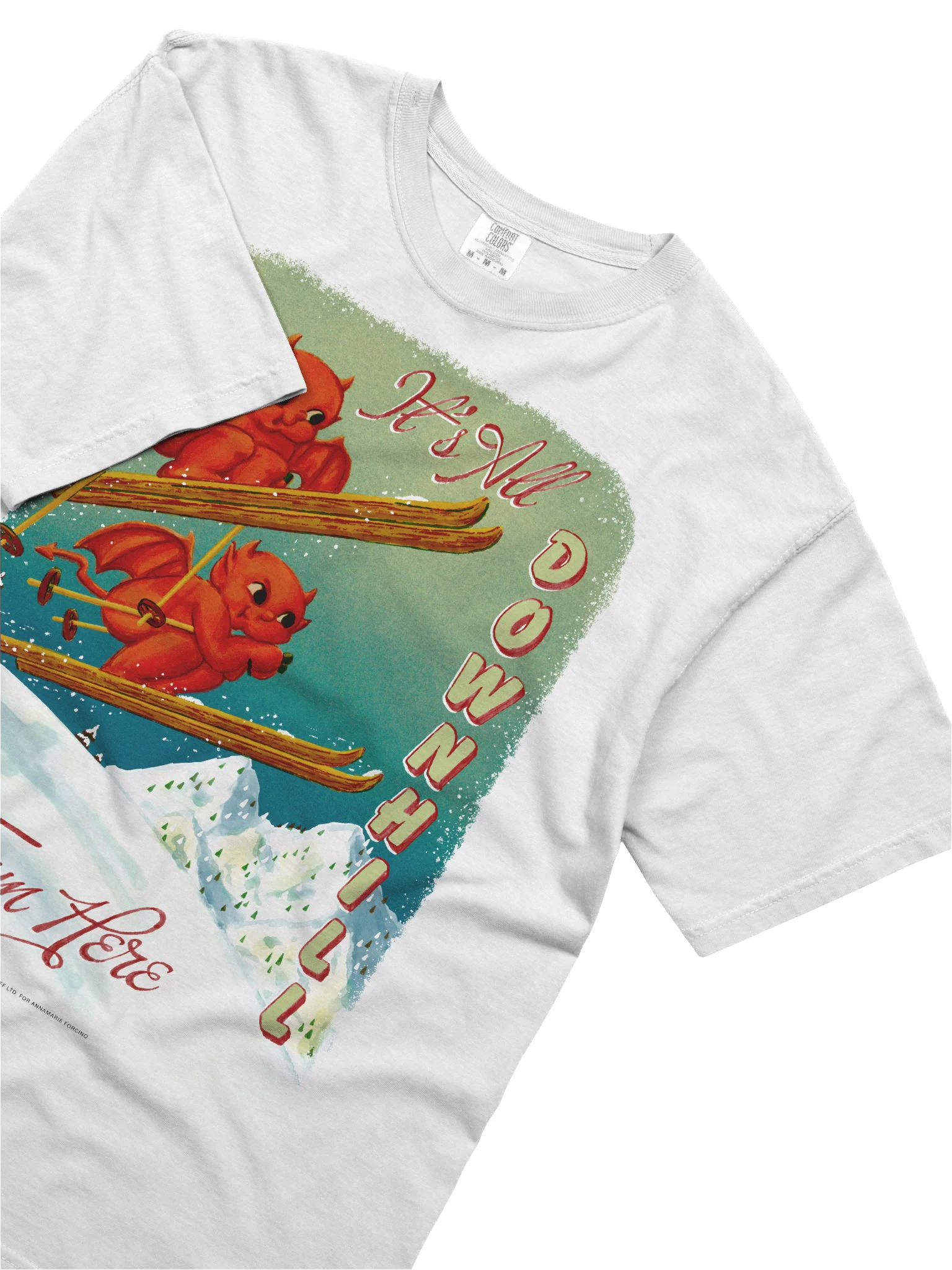 IT'S ALL DOWNHILL FROM HERE - T-SHIRT product image (2)