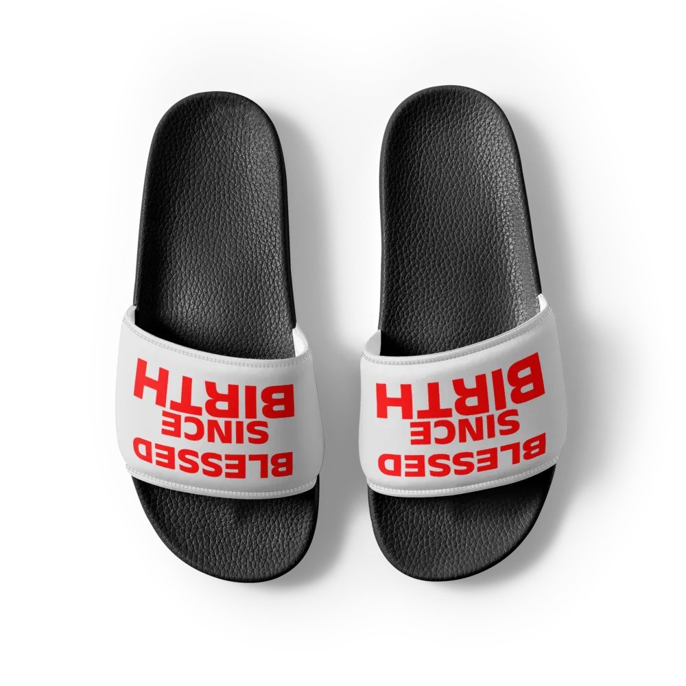 Blessed Since Birth Slides (Unisex) product image (5)