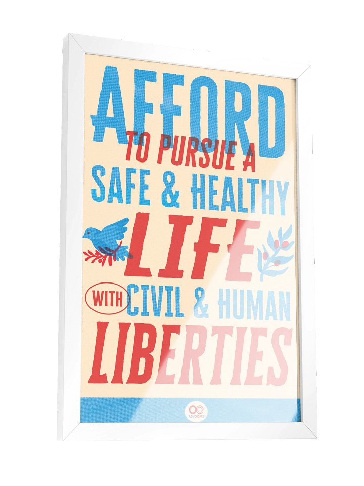Framed Affordability Poster (Blue Version) product image (1)