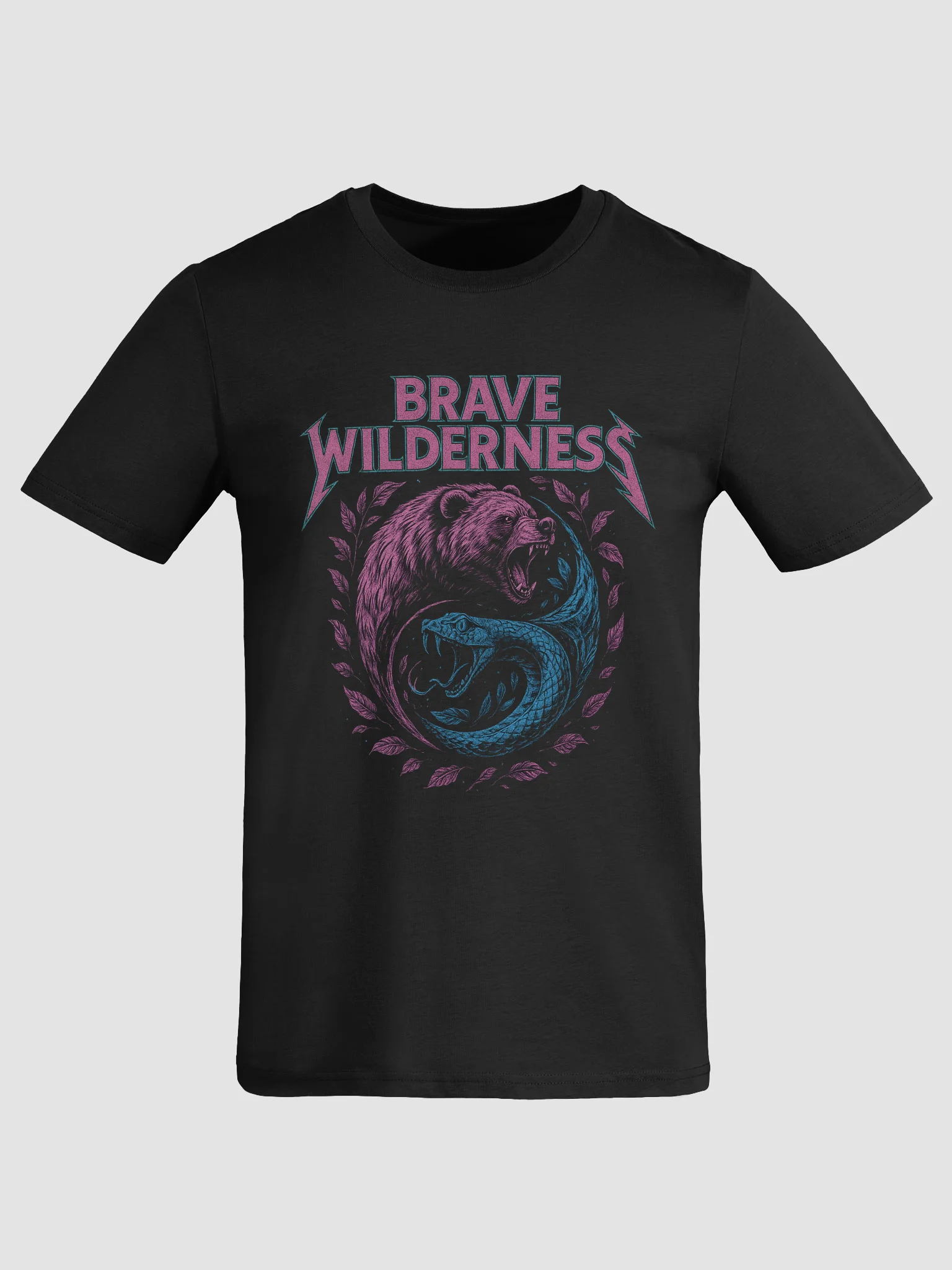Beartallica Brave Wilderness Organic Unisex T-Shirt product image (4)