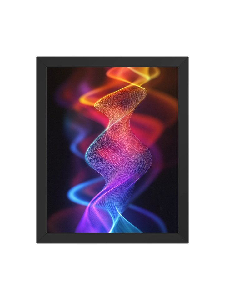 Framed Bliss Waves Blue Spectrum 11x14 product image (1)