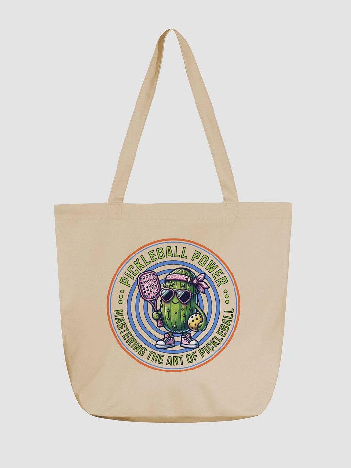 Pickleball Power Mastering The Art Of Pickleball Organic Cotton Tote Bag product image (5)