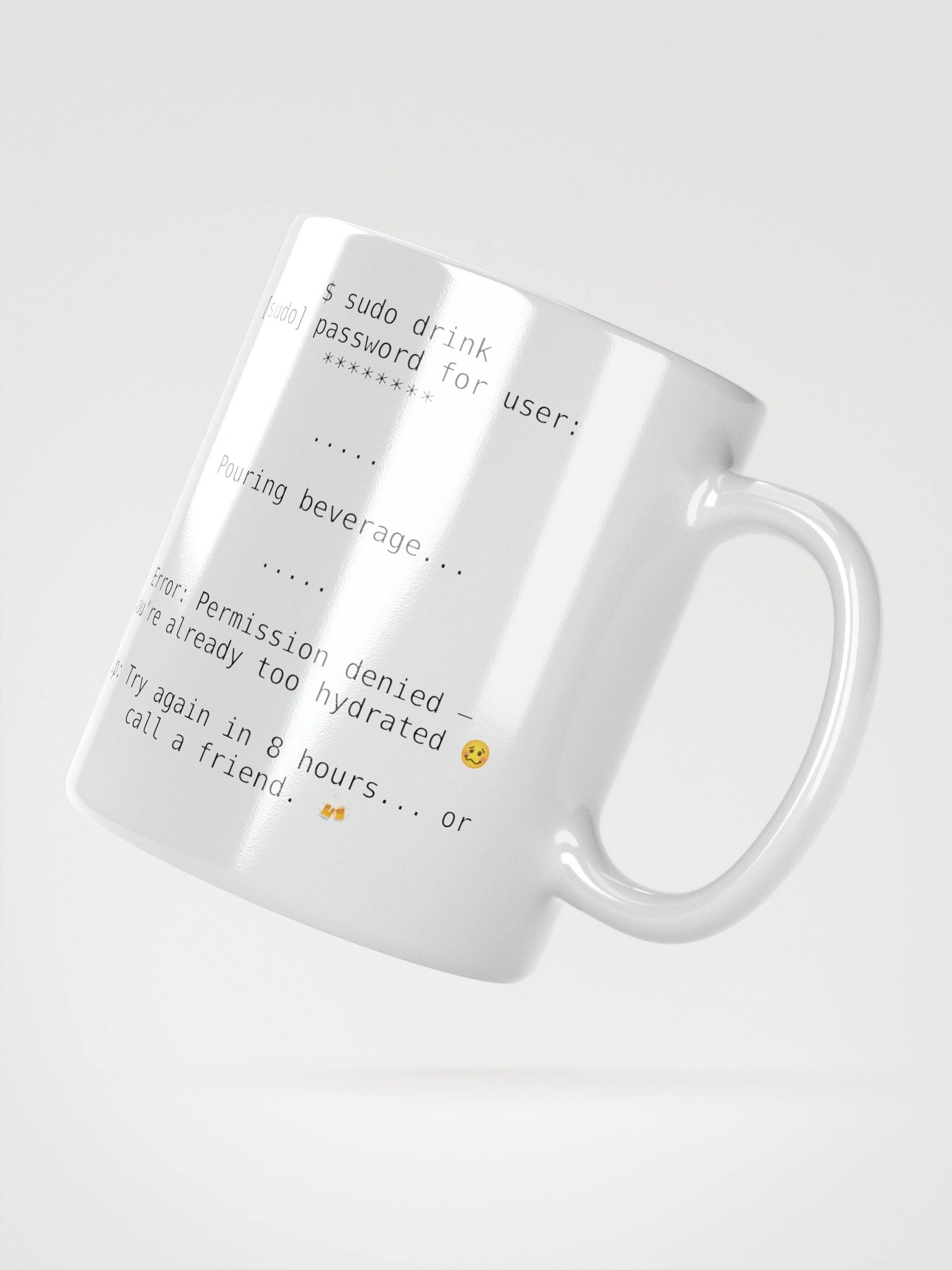White Mug - sudo drink product image (2)