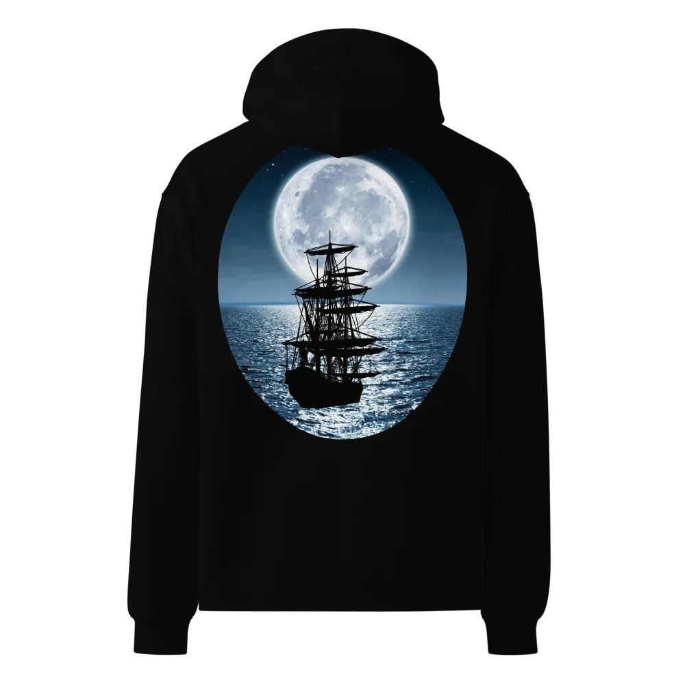 Pirate ship at night hoodie product image (2)