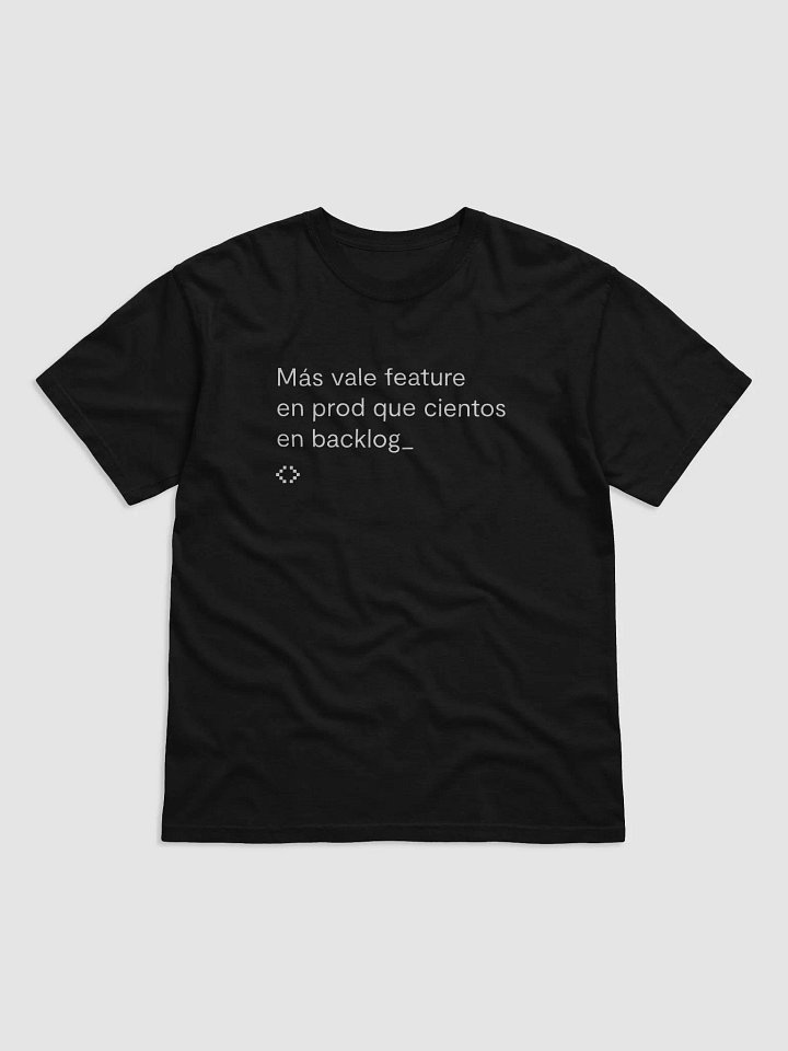 Camiseta multicolor "Más vale feature en prod que cientos en backlog" product image (4)