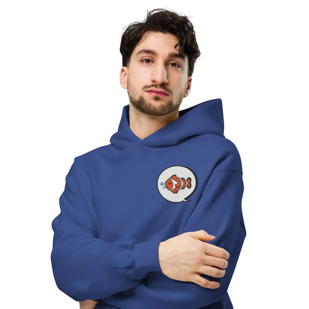 Clownfish TV Embroidered Unisex Oversized Hoodie product image (16)
