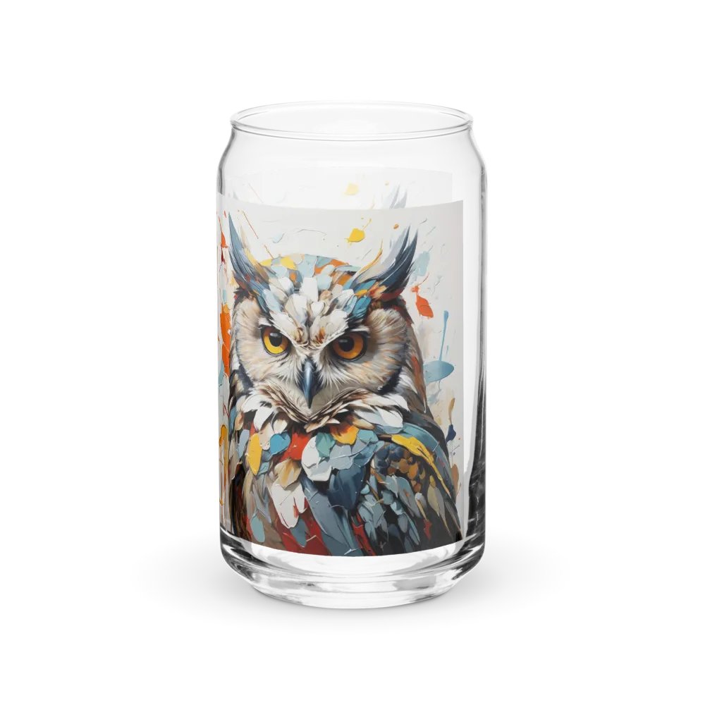 Aurora Glance Owl Glass Can Sipper product image (1)