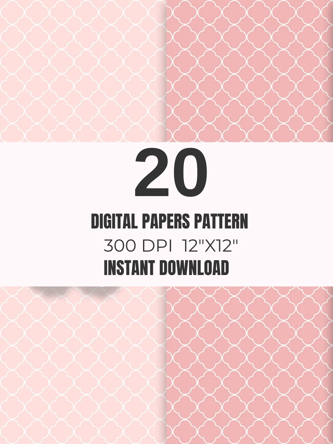 Pastel Pink & Sage Seamless Paper Pack 20 product image (11)