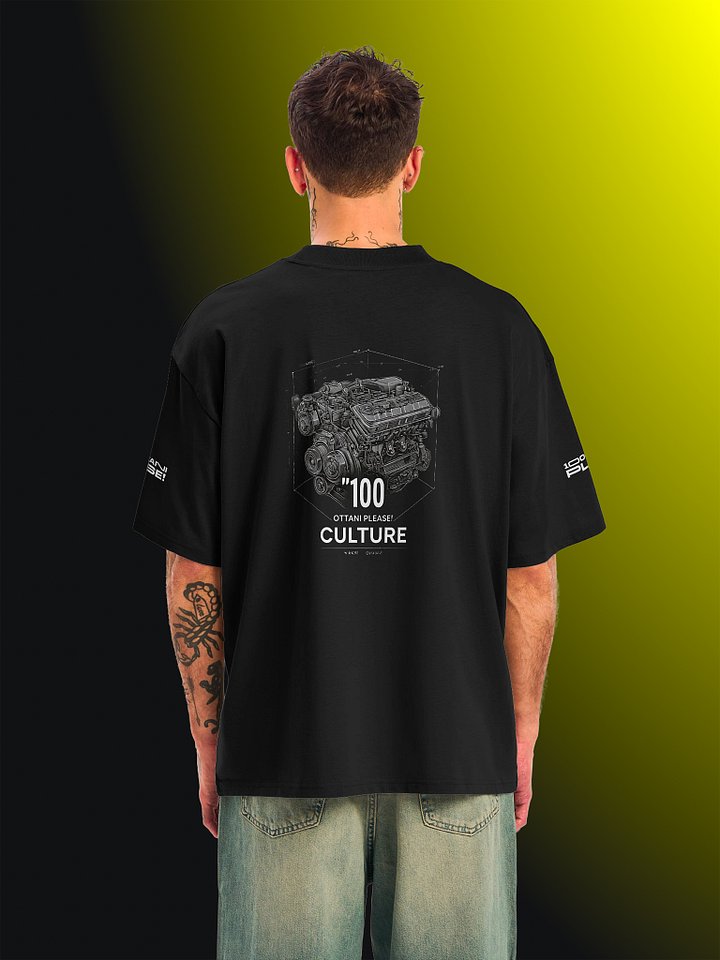 100 Ottani Please!™ Oversized Unisex Racing Streetwear Graphic T-Shirt | Grid Start Edition product image (2)