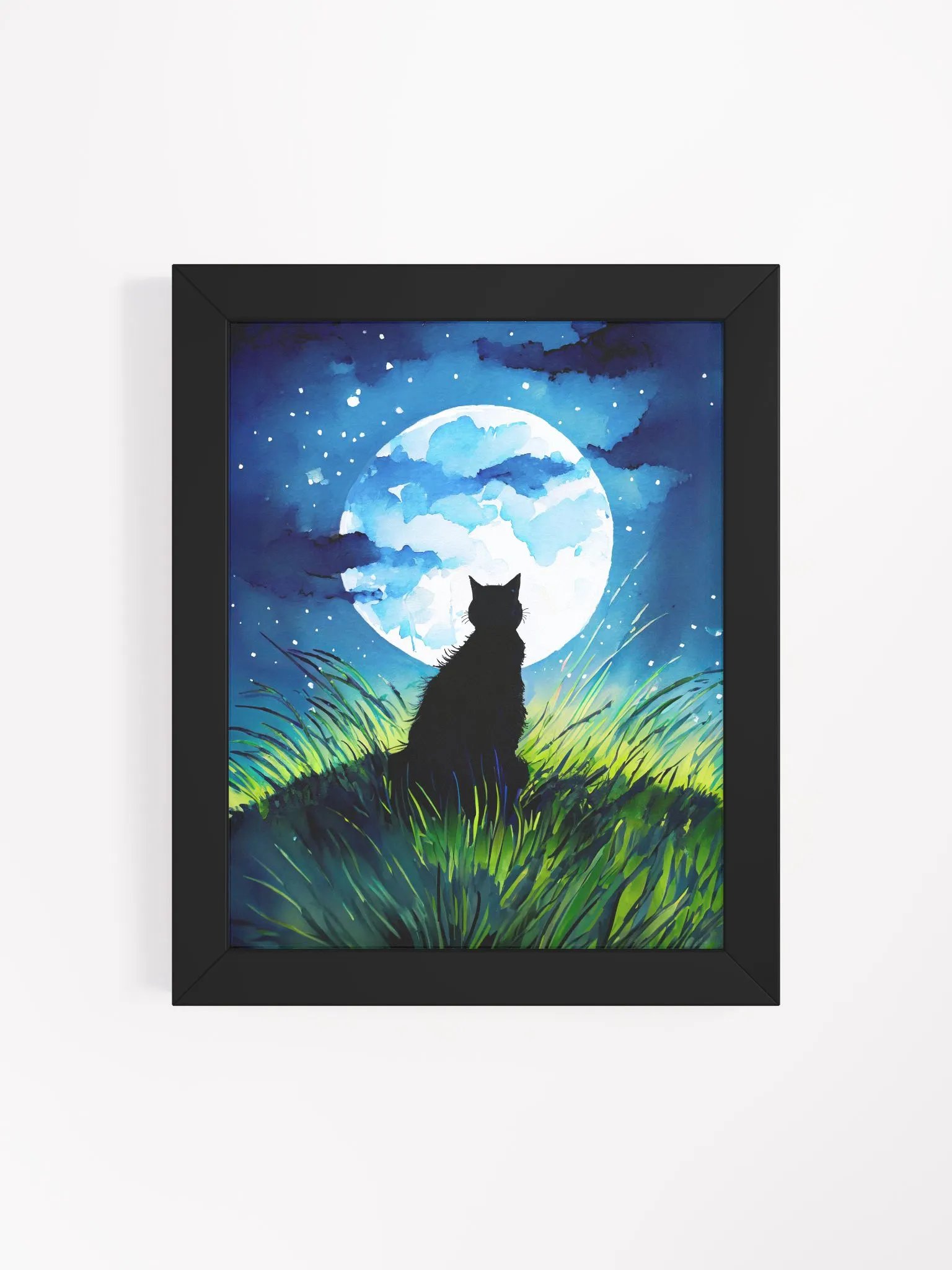 A Cat Sings To The Moon Studio Framed Print product image (4)
