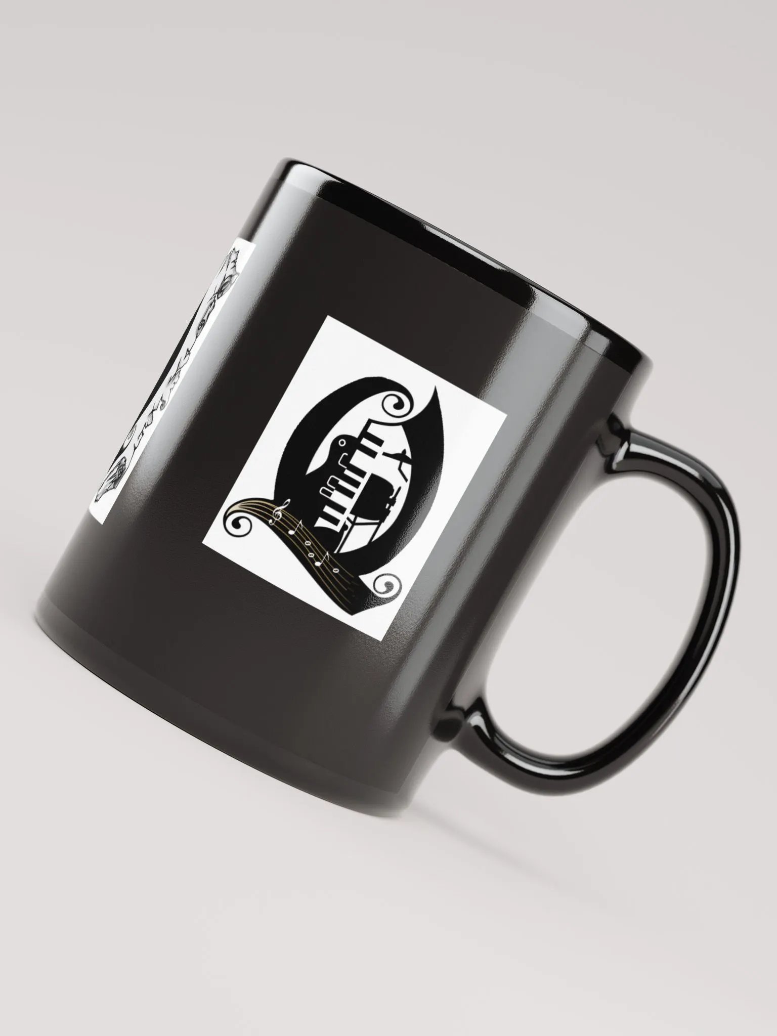 Black Cup with 3 Q product image (7)