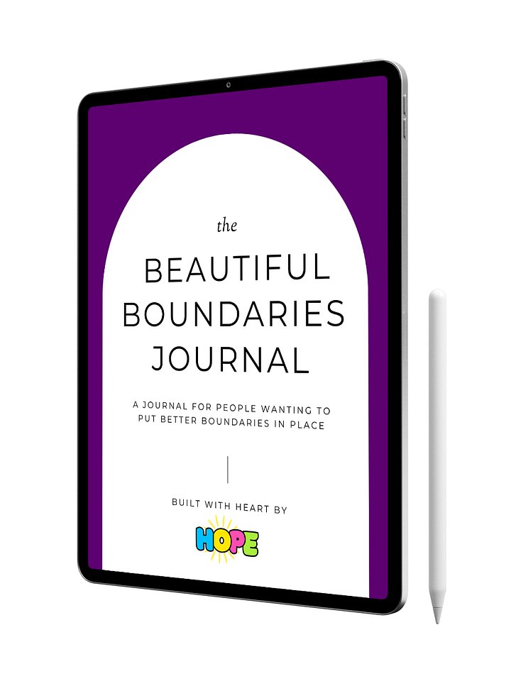 The Beautiful Boundaries: A Gentle Journal for Reclaiming Your Space product image (1)