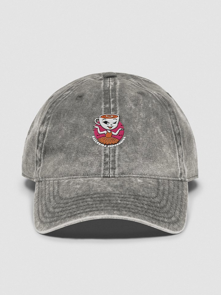 Whimsical Coffee Cup Character Dad Hat product image (1)