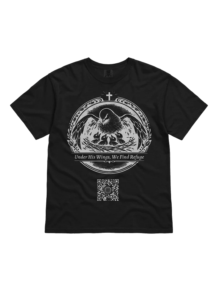 Sheltered and Nurtured (White on Black/Color) product image (1)
