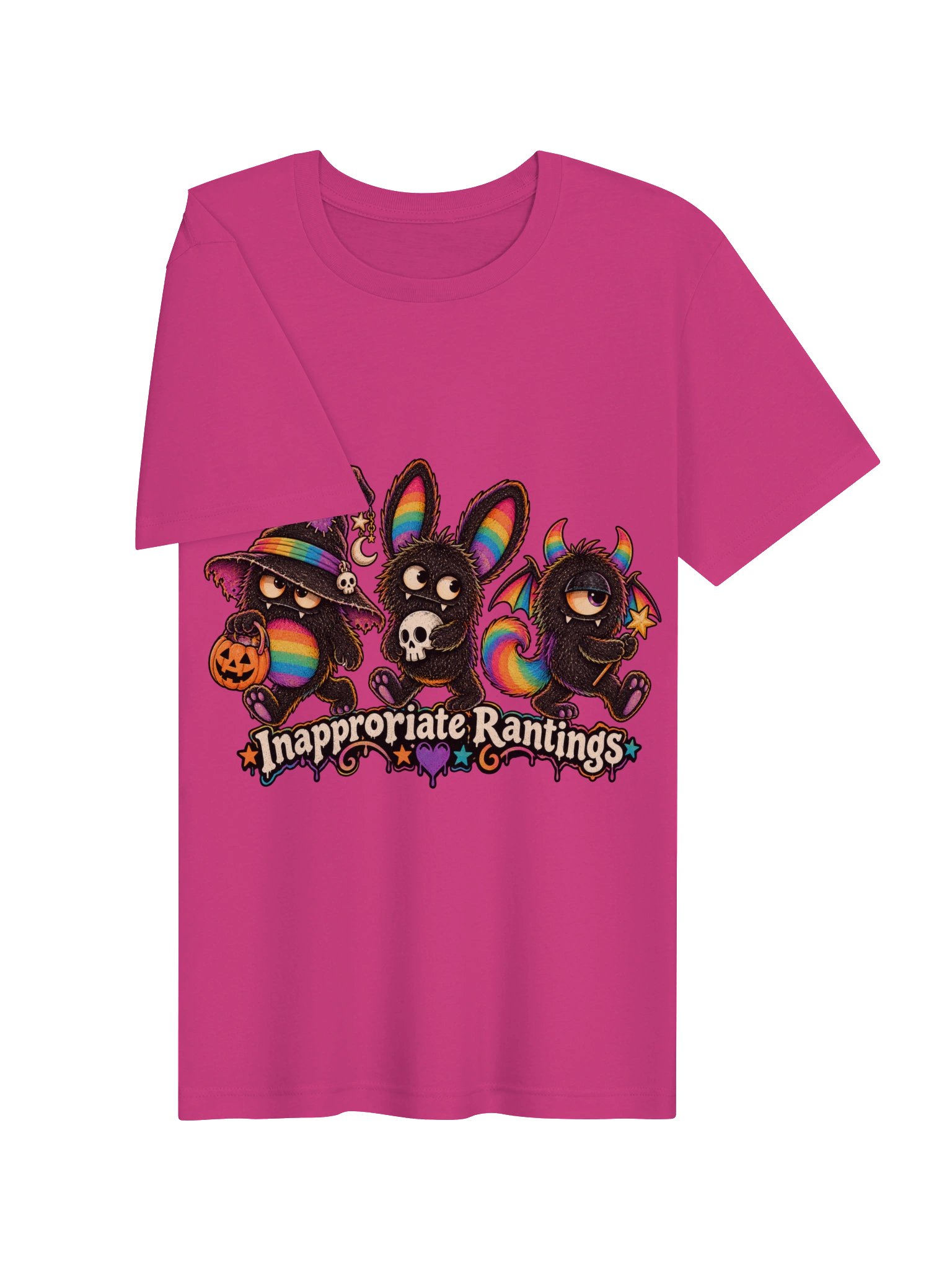 Rainbow Monsters Halloween Tee product image (101)