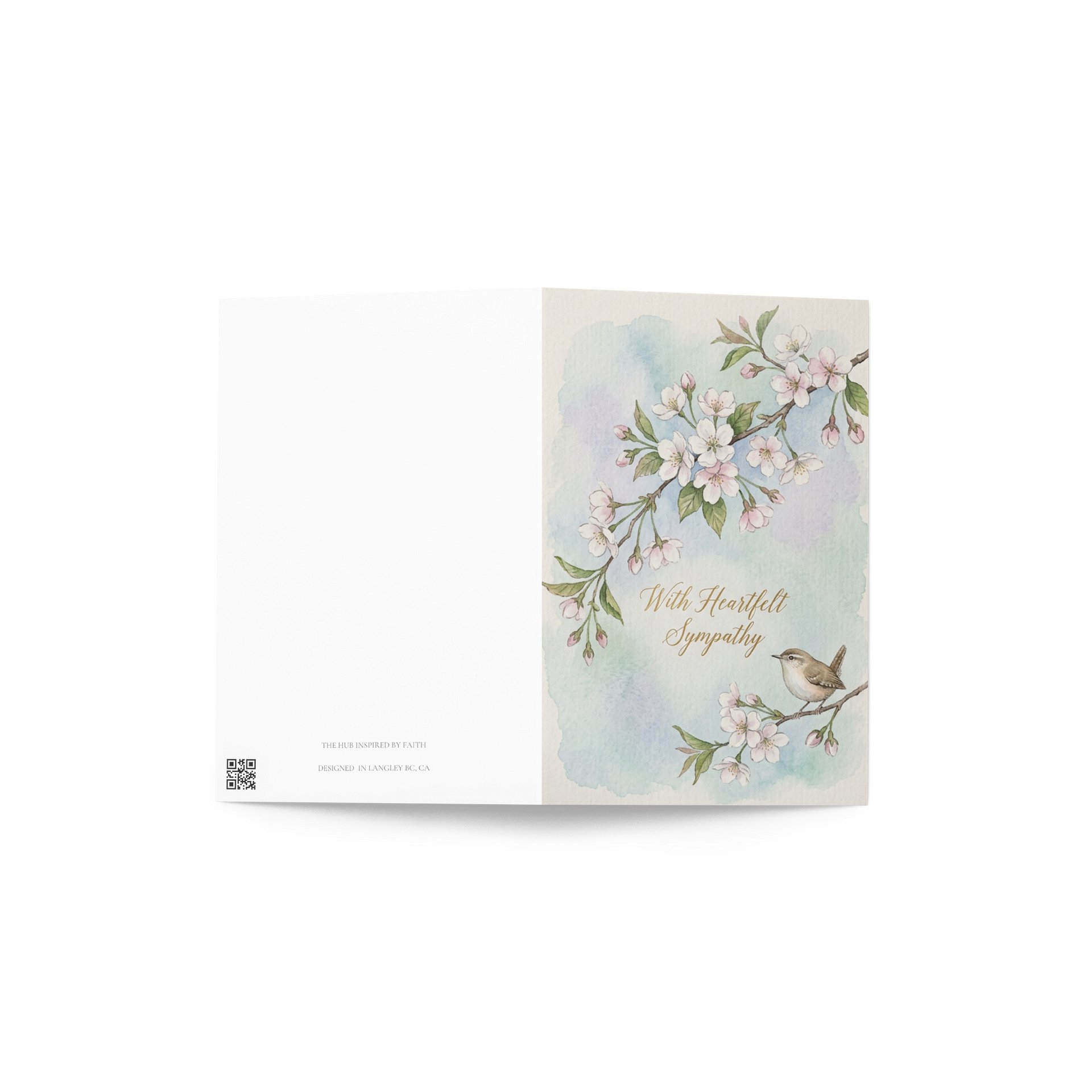 Watercolour Sympathy card product image (4)