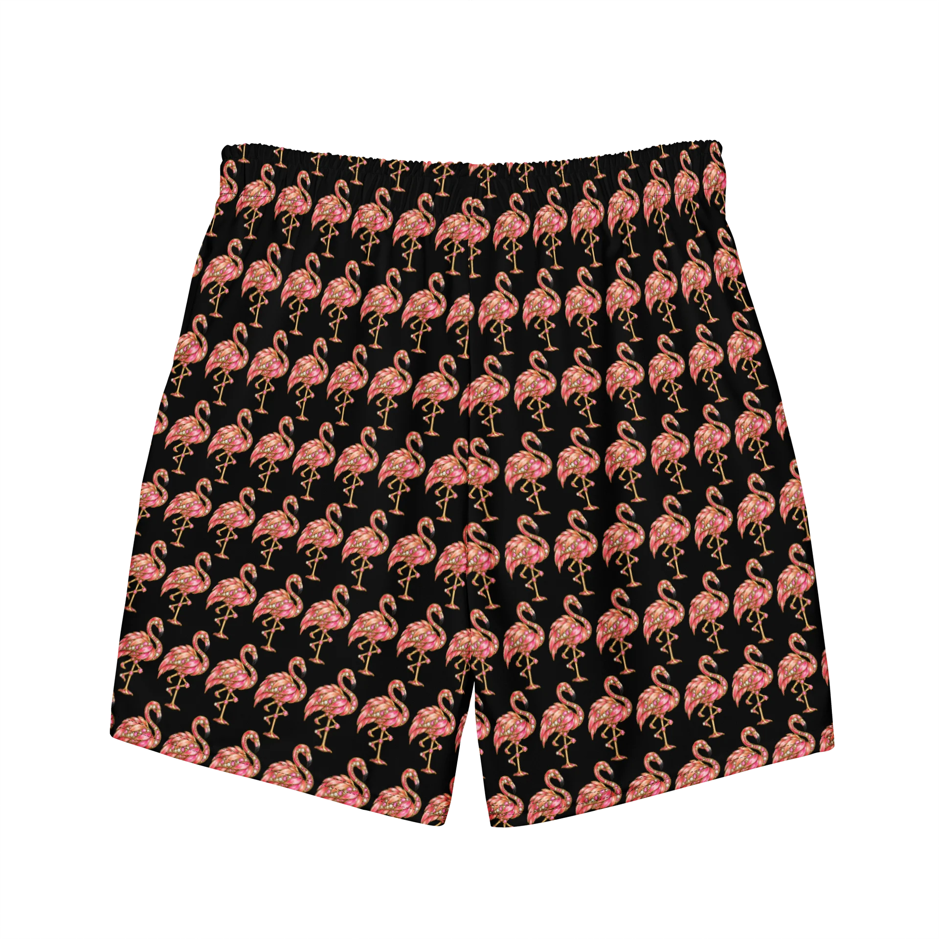 Pink Flamingo All-Over Print Swim Trunks product image (7)