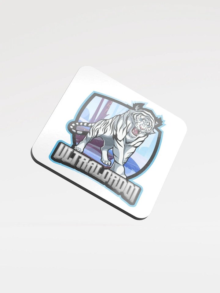 Roaring Tiger Glossed Cork Coaster product image (1)