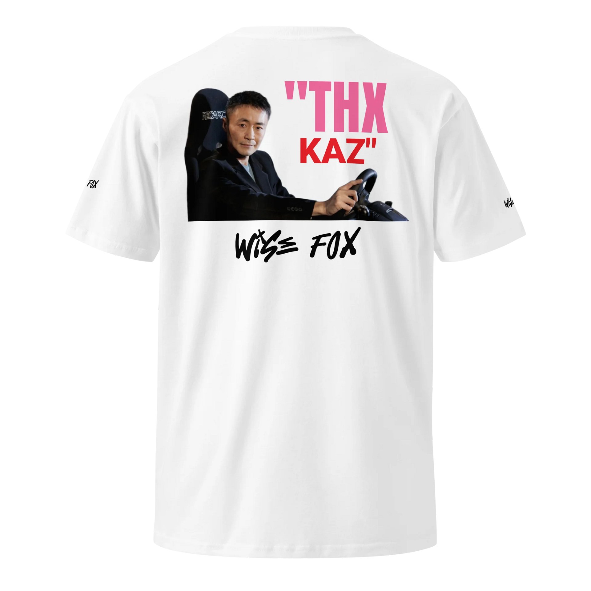WiSE FOX “Thx Kaz” White Tee product image (1)