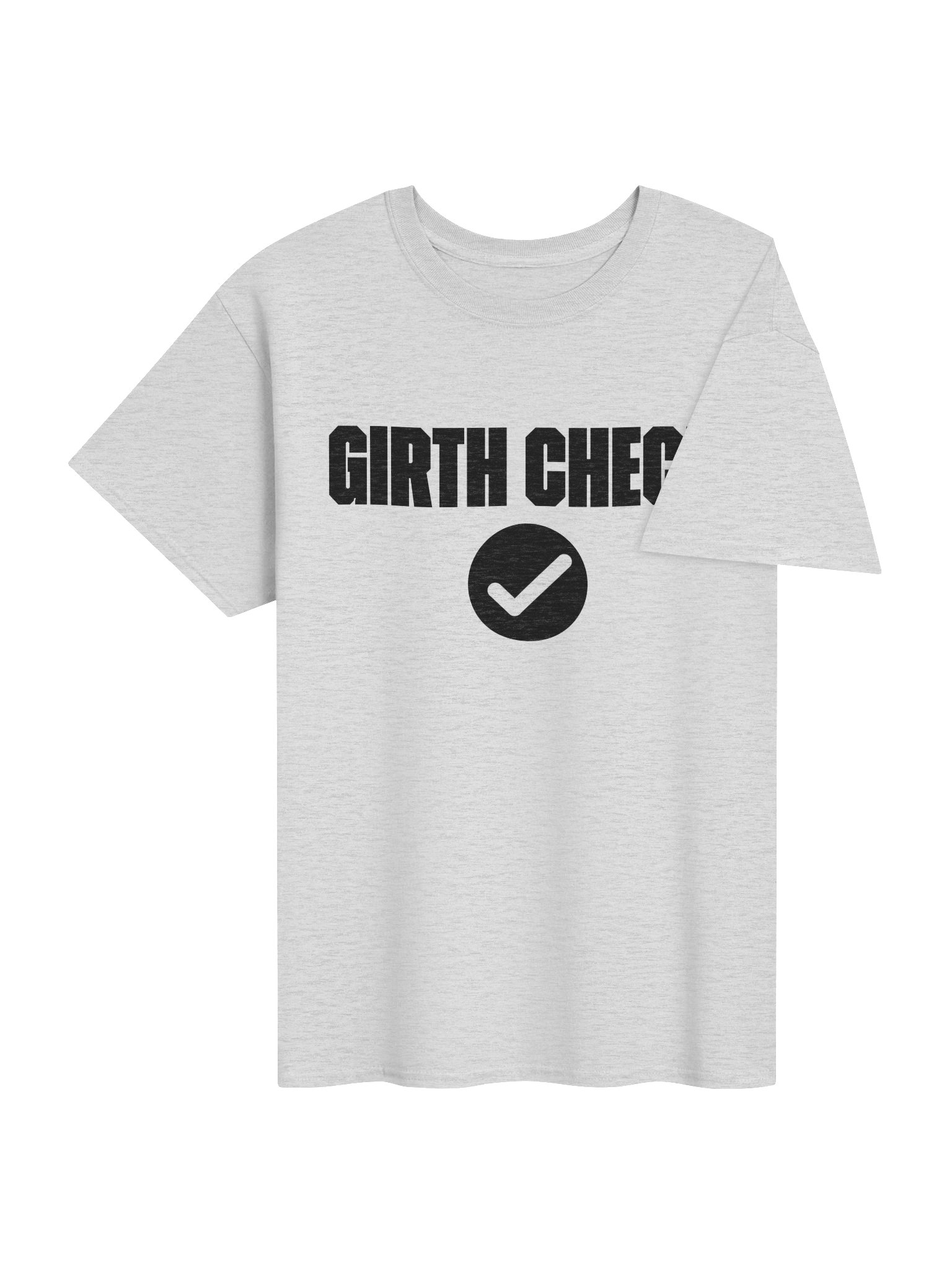 Girth Check Light Gray Heather Unisex Shirt product image (4)
