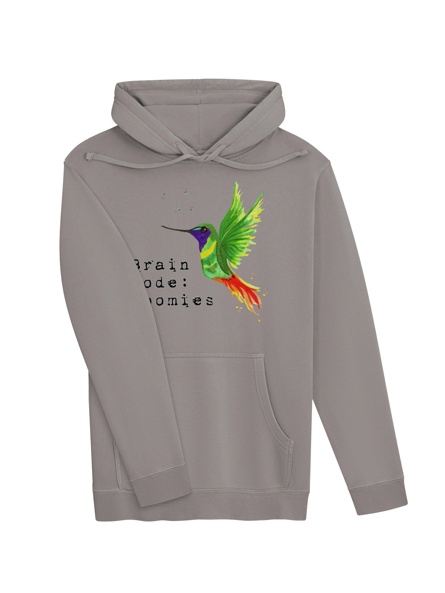 SIGNATURE Line Hummingbird Watercolour Premium Pigment Dyed Hoodie product image (38)