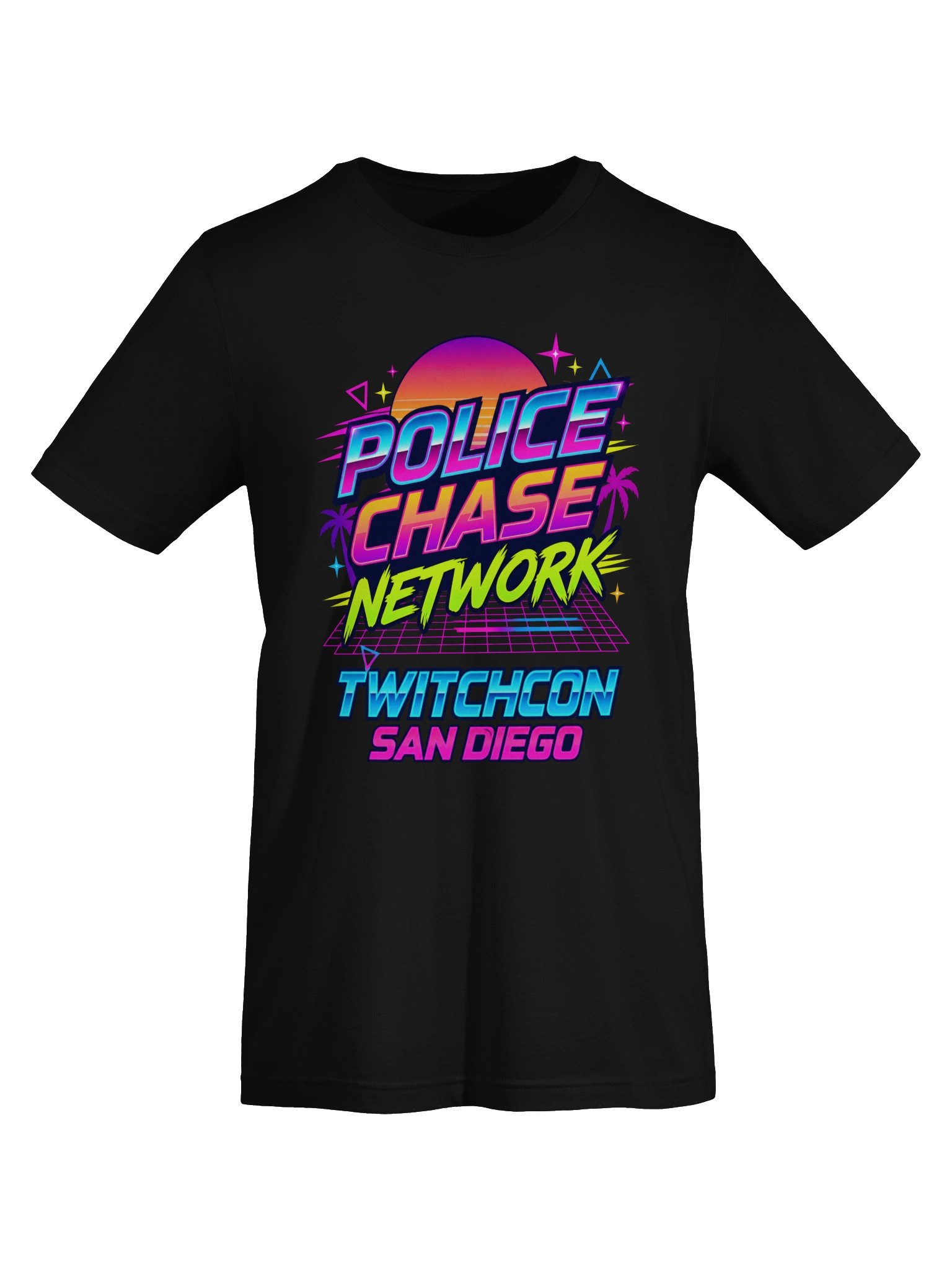 Police Chase Network TwitchCon Neon Retro Tee product image (14)