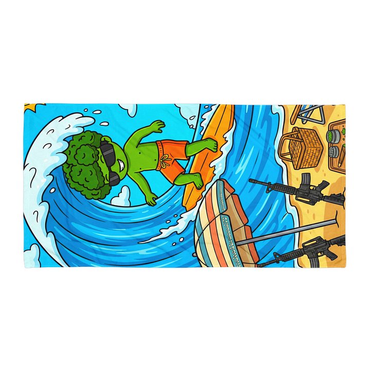 broccoli beach towel product image (1)