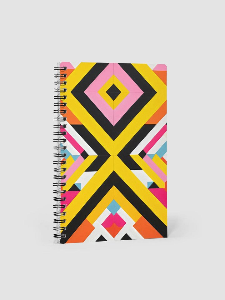 Vibrant Geometric Dreams Spiral Notebook product image (1)