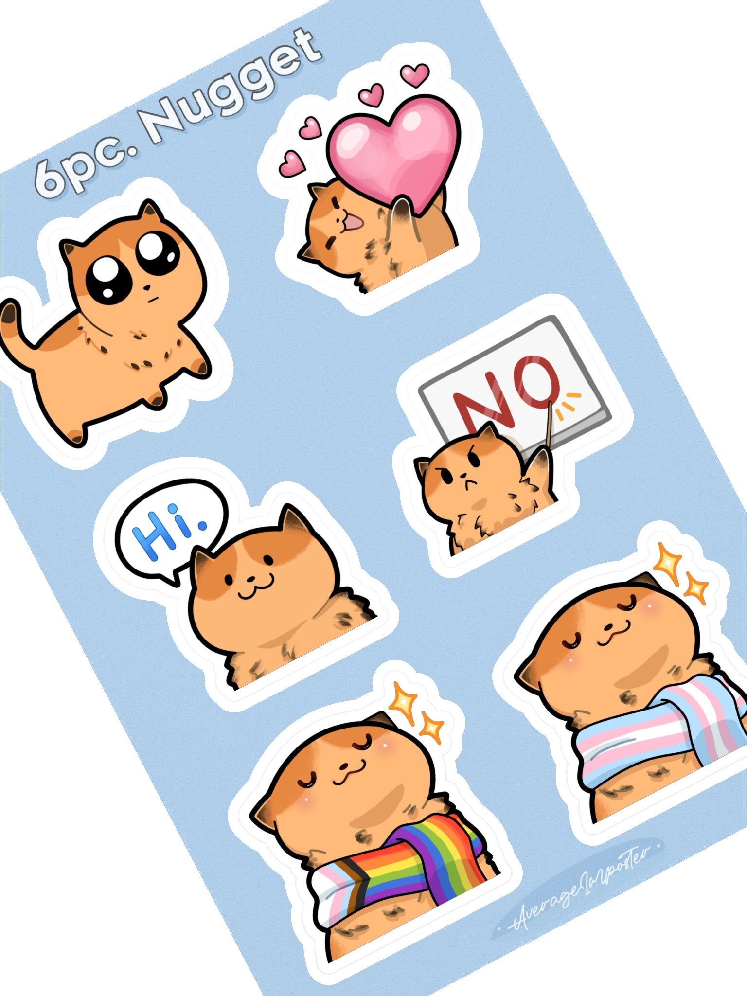 6pc. Nugget Sticker Sheet product image (1)