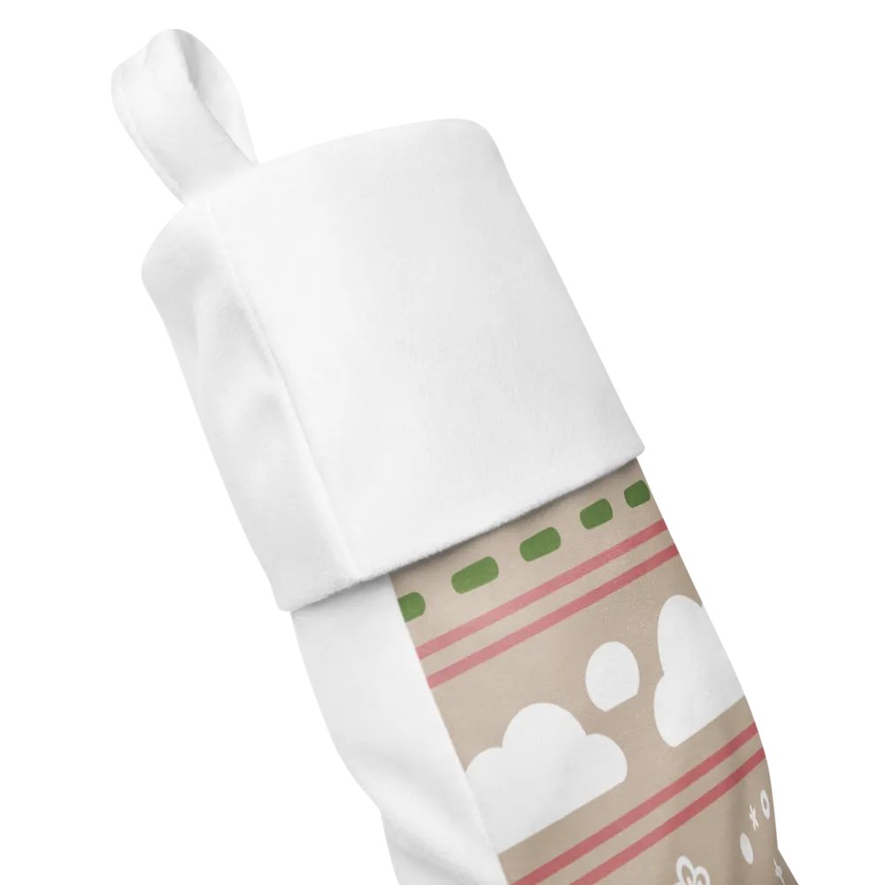 Cloudy Christmas Stocking - Beige product image (3)