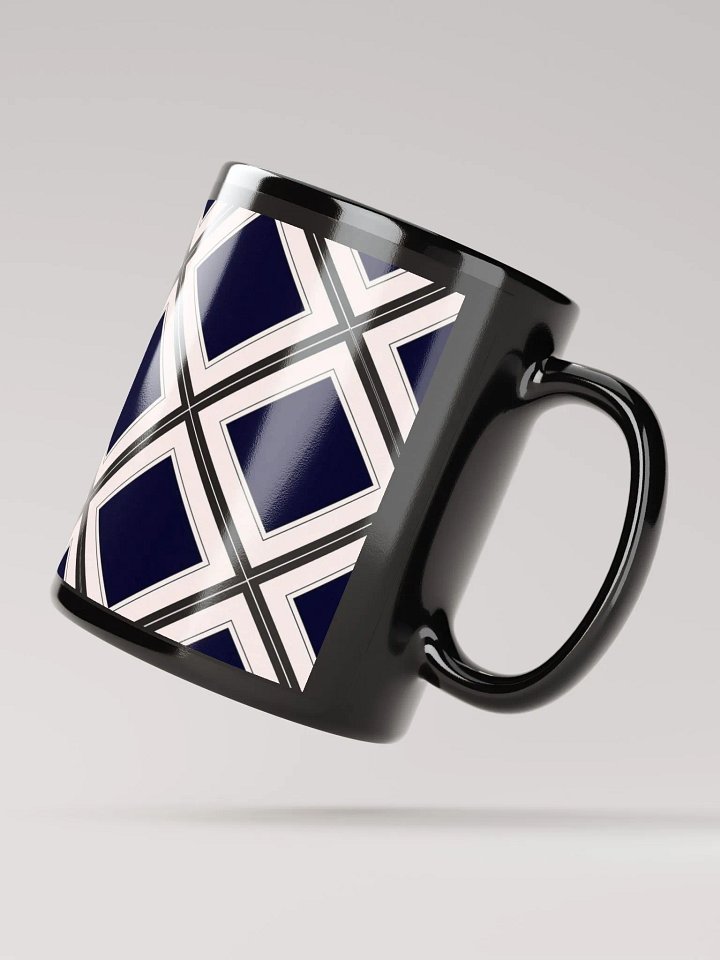 Black Diamonds Surrounded By White Black Mug product image (4)