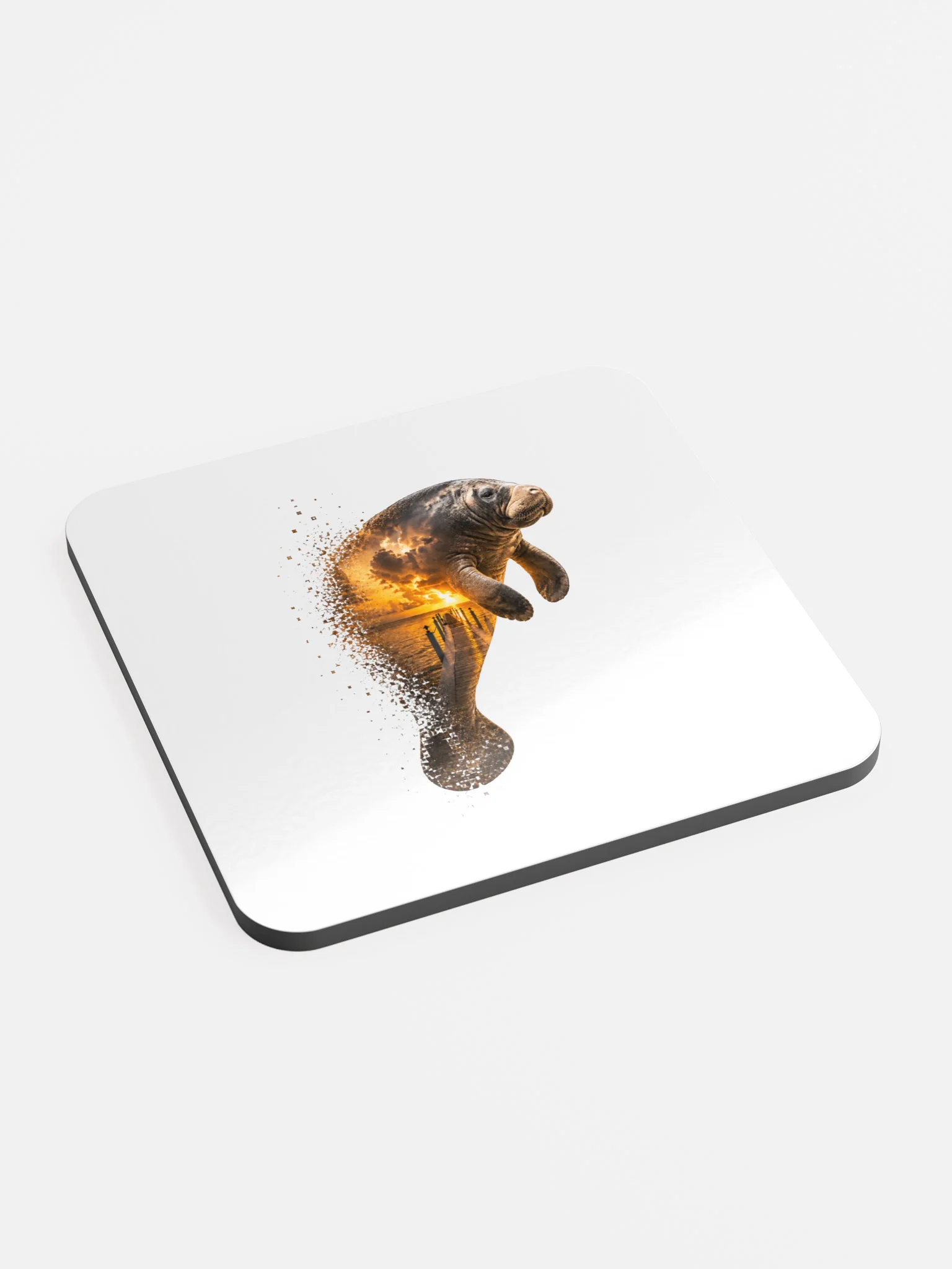 Manatee Cork Coaster - Keys Collection: Dock Edition product image (2)