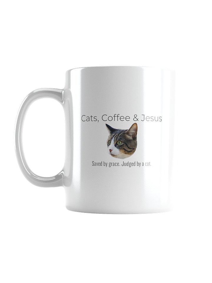Cats, Coffee & Jesus White Mug product image (1)