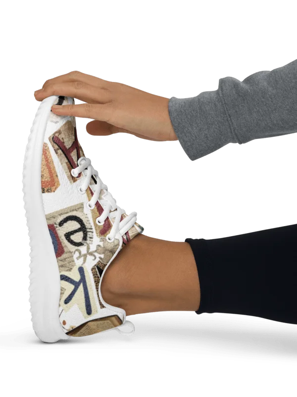 Literary Vibe: Book & Coffee Collage Sneaker Women's Sneakers product image (3)
