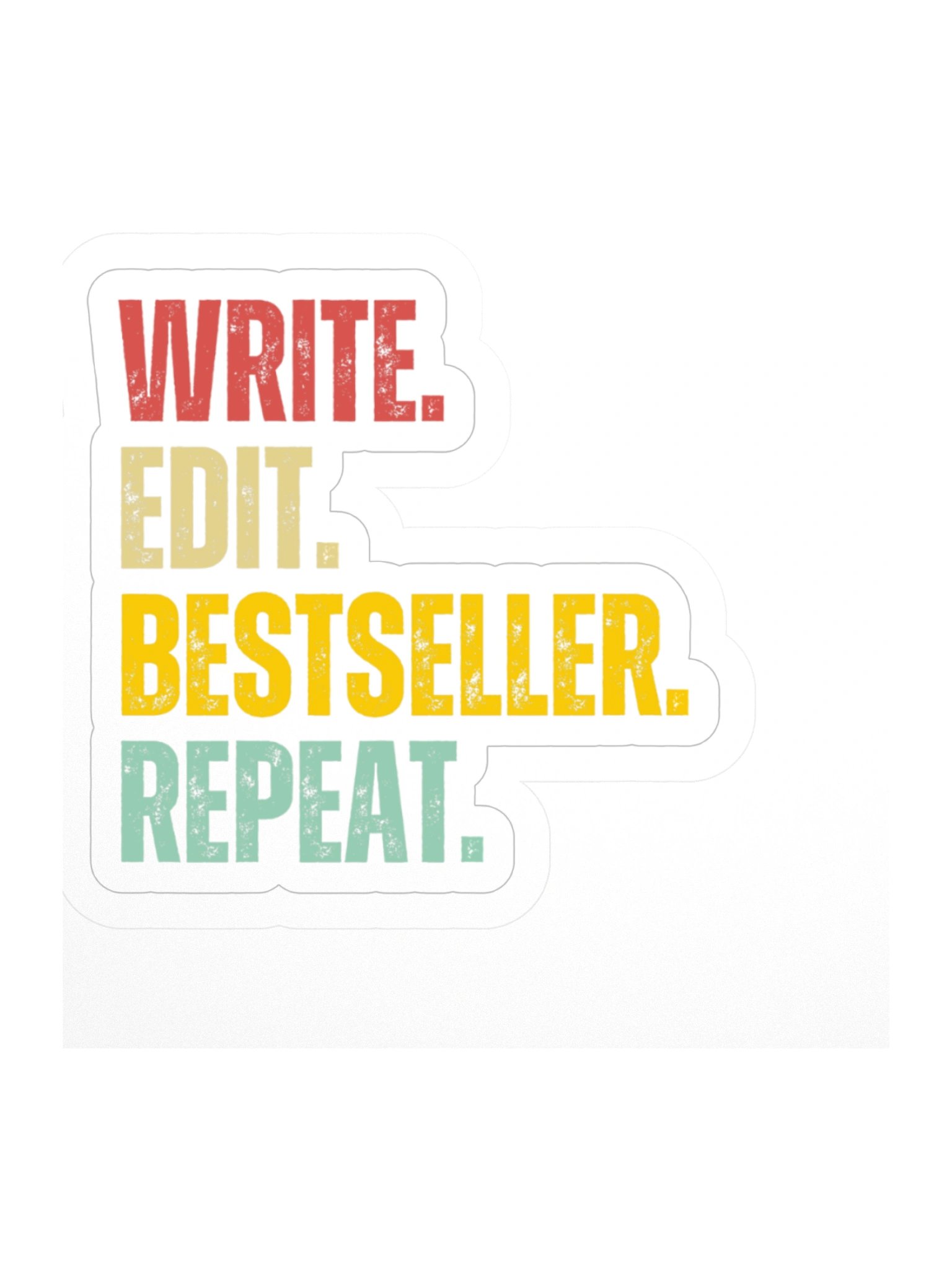 Sticker ~ Write.Edit.Bestseller.Repeat. product image (2)
