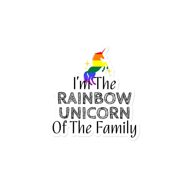I'm The Rainbow Unicorn Of The Family Magnet product image (2)