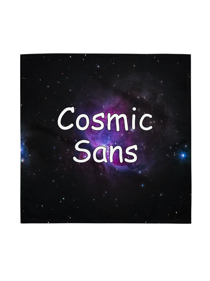 Cosmic Sans bandanas product image (1)