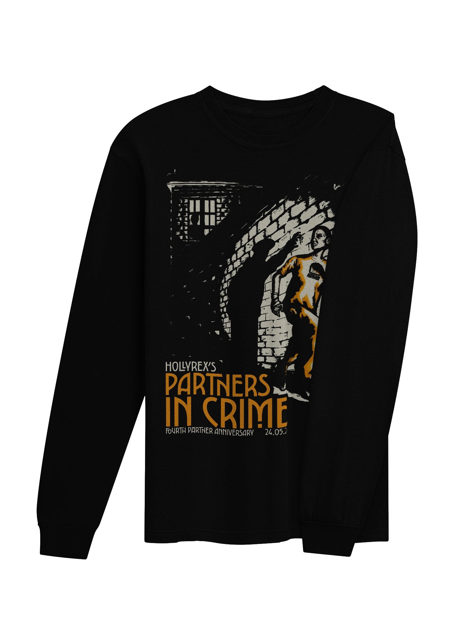 HollyRex Partners In Crime Four Year Partner Anniversary LIMITED EDITION Long Sleeve T-Shirt! Purple product image (4)