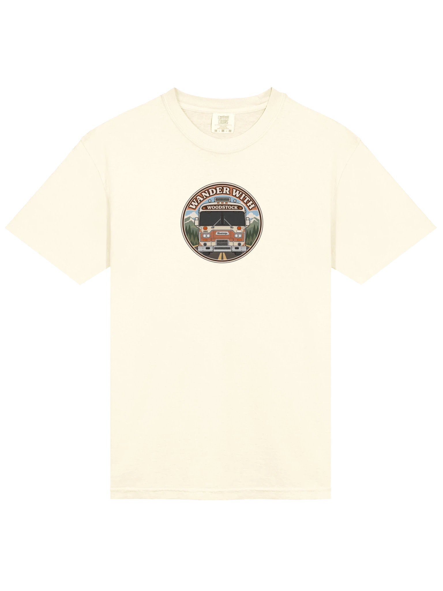 Woodstock Road Club Tee · Comfort Colors — Front & Center — Dark Windshield product image (25)