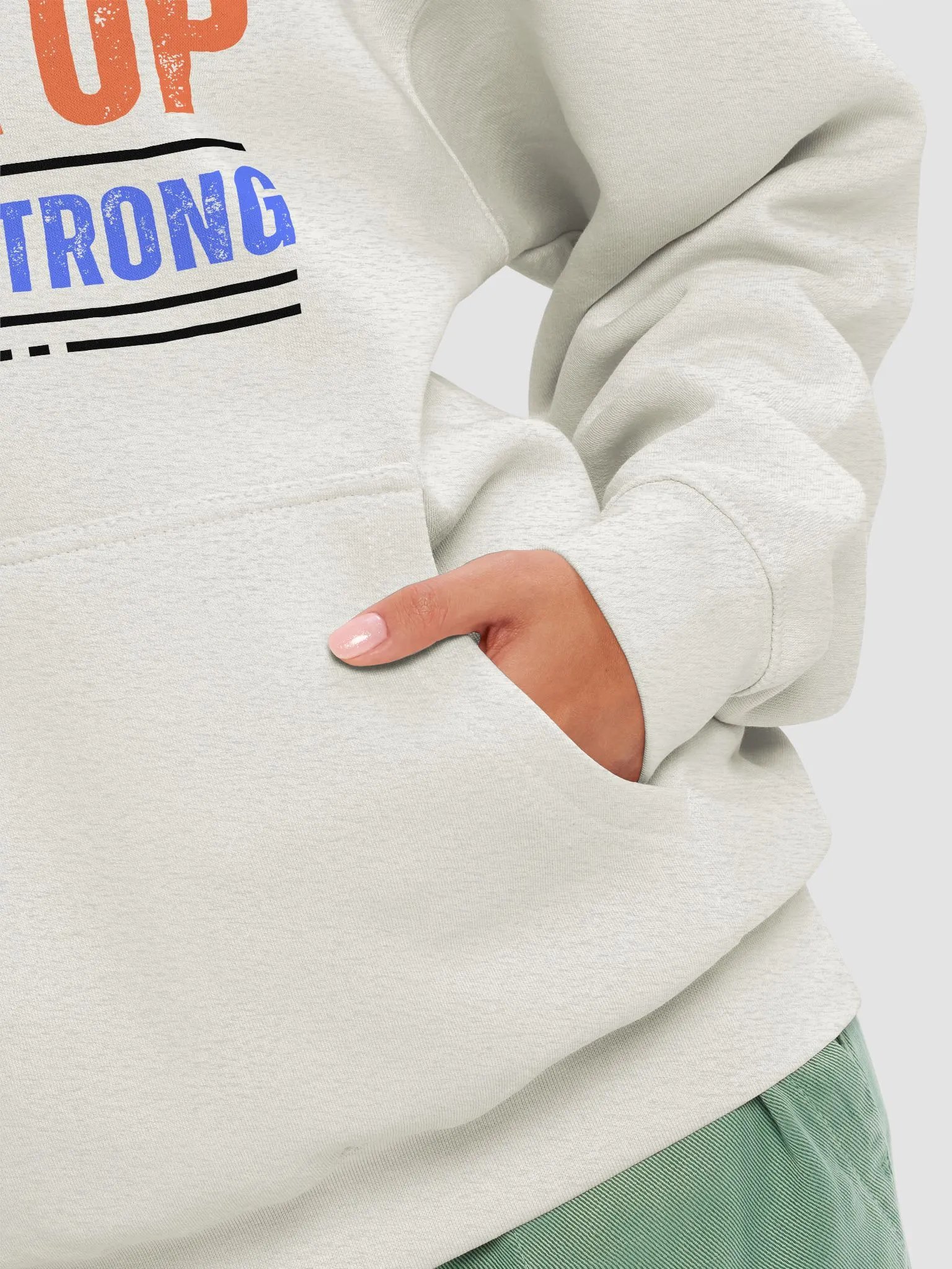 NEVER GIVE UP Strong Statement Hoodie product image (8)