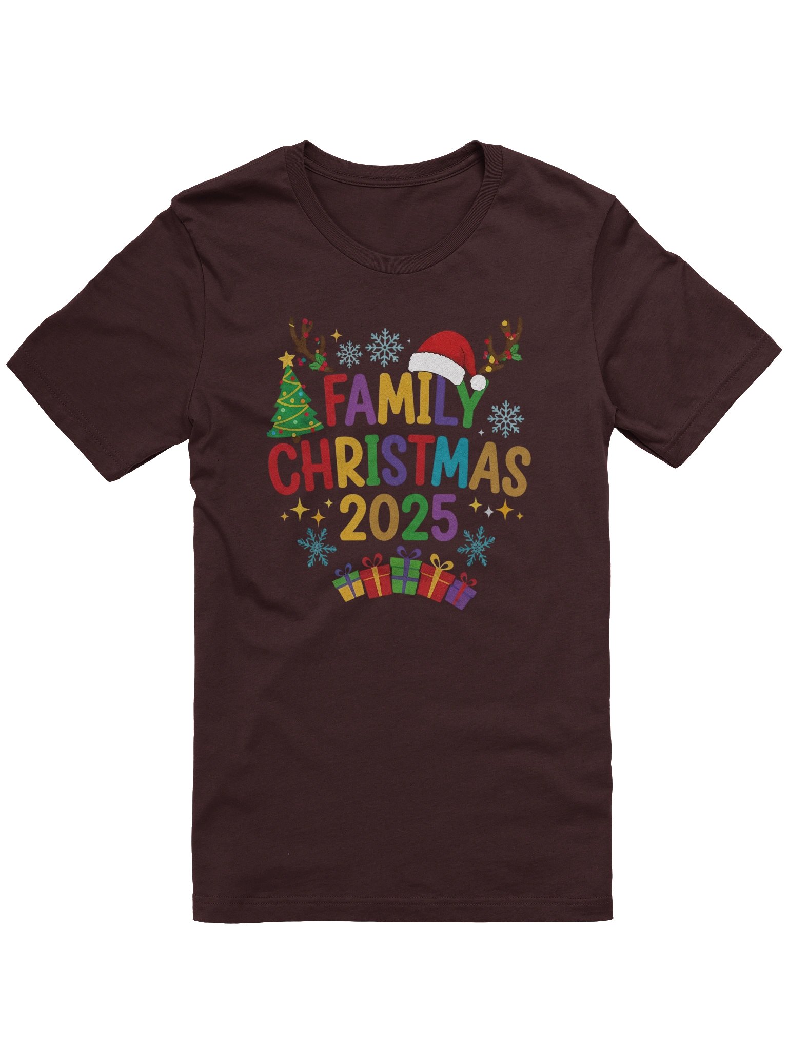 Family Christmas 2025 T-Shirt – Colorful Matching Holiday Tee, Cute Xmas Group Gift product image (1)
