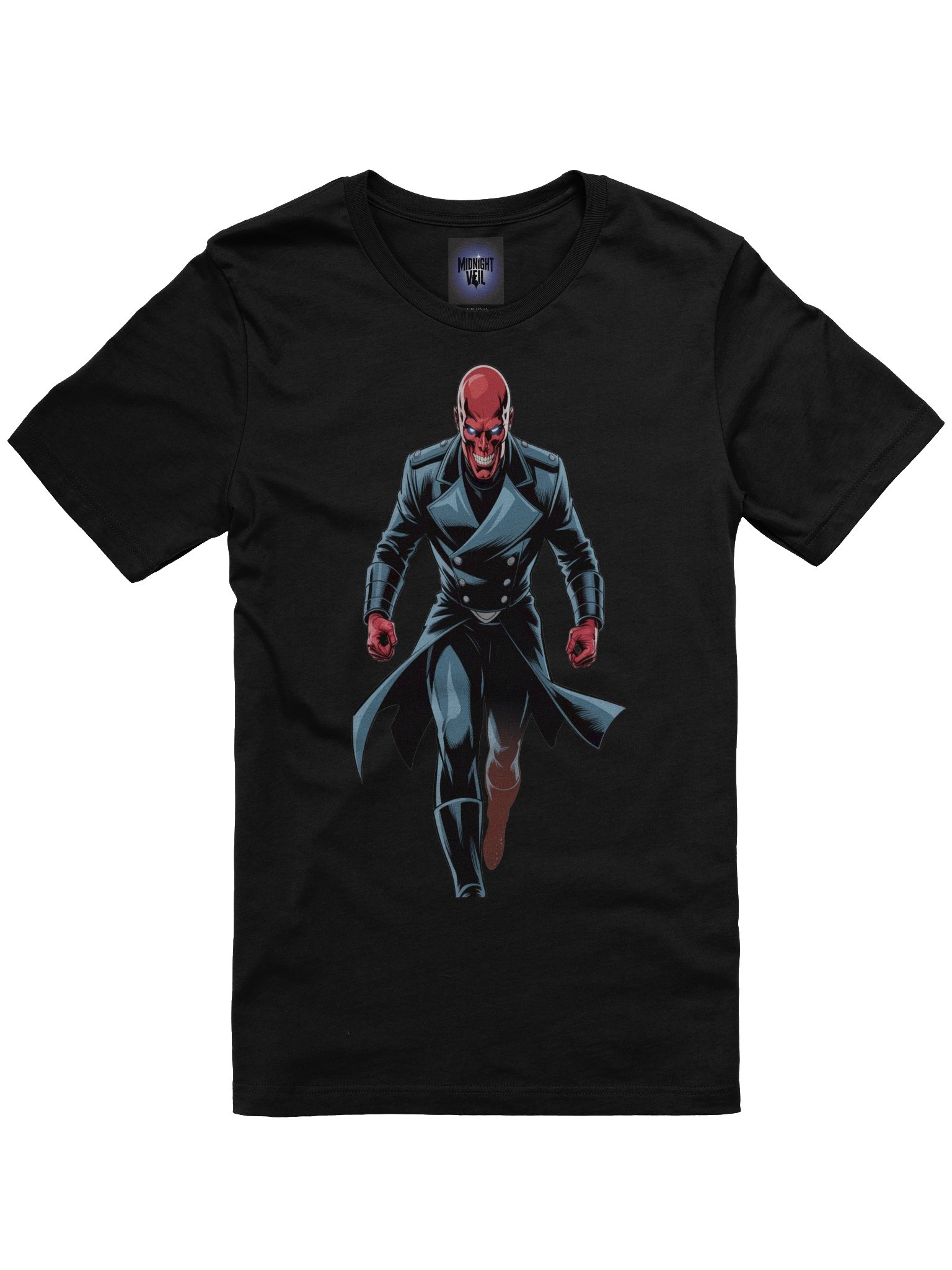 Scarlet Stride: Red Skull Supersoft Graphic T-Shirt product image (3)