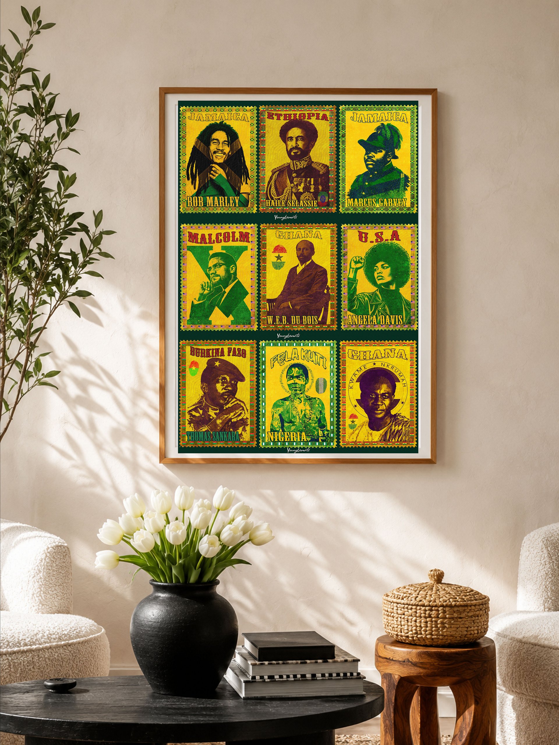 Pan-African Legacy Poster — 9 Icons of African & Diaspora Liberation product image (1)
