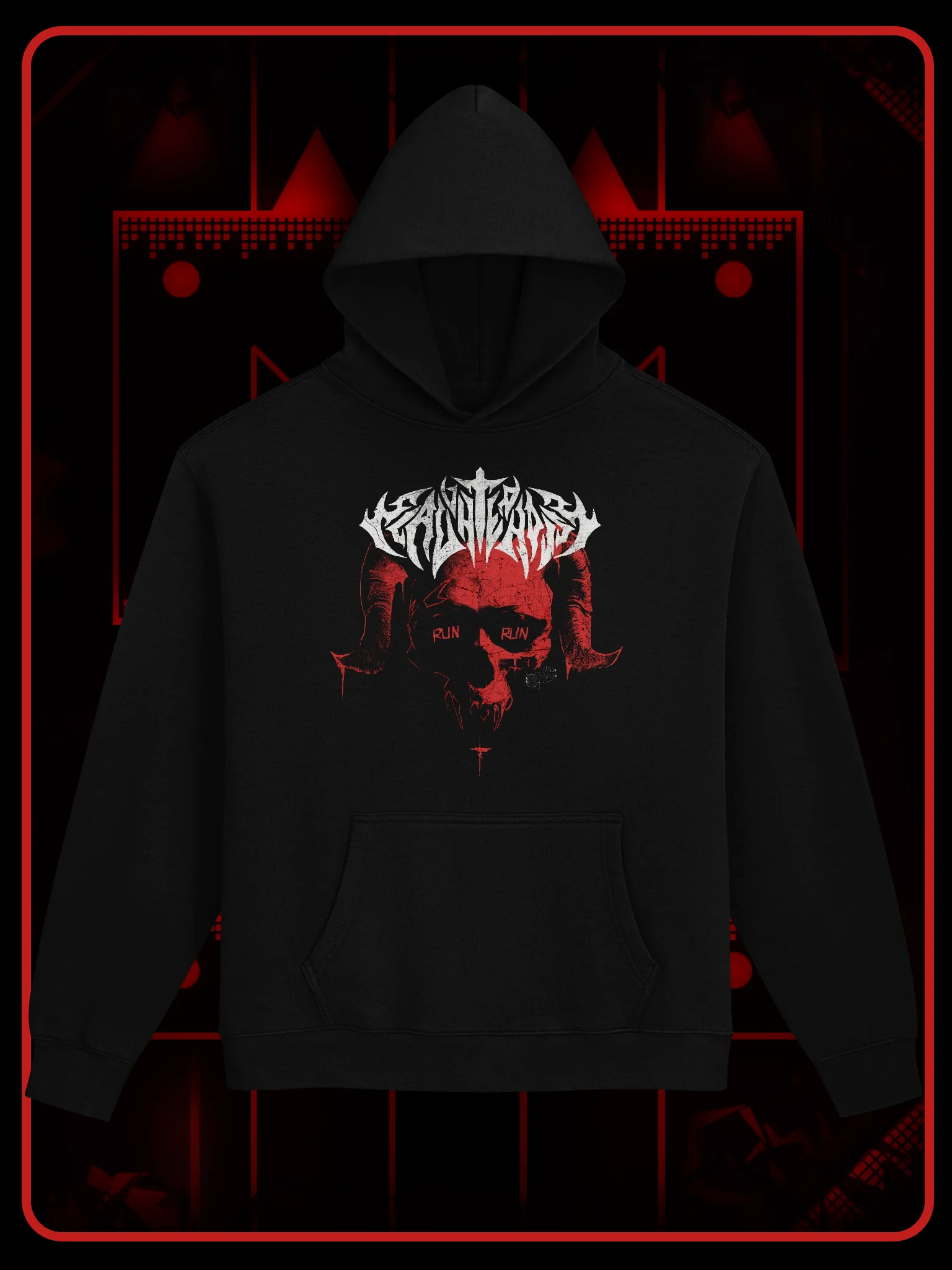 SLAUGHTERHOUSE Skull Hoodie (Red Edition) product image (1)