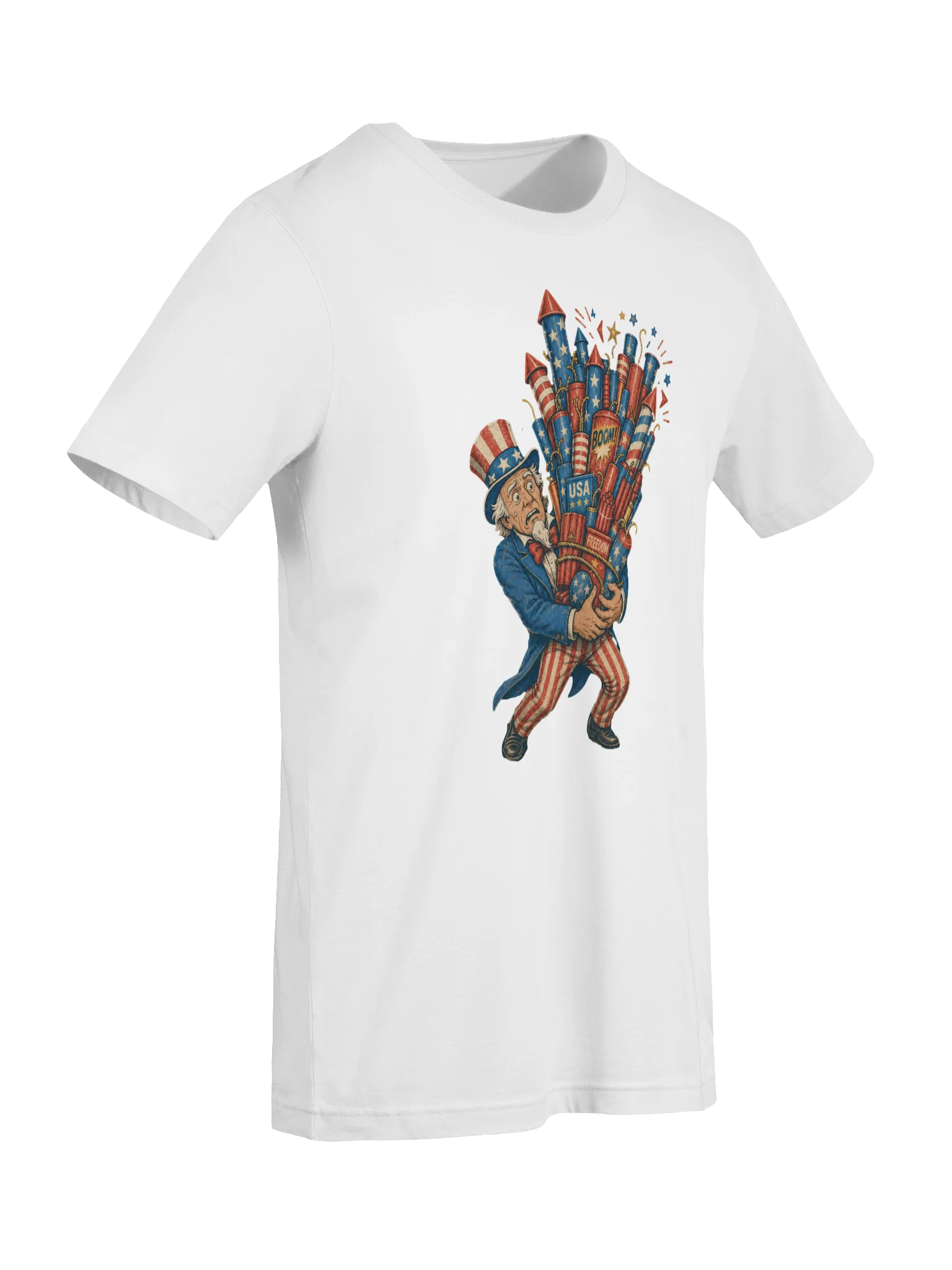 Uncle Sam Fireworks Tee | USA T-Shirt product image (27)